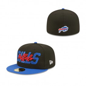 Men's Buffalo Bills New Era Black Royal 2022 NFL Draft On Stage 59FIFTY Fitted Cap