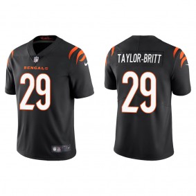 Men's Cincinnati Bengals Cam Taylor-Britt Black 2022 NFL Draft Vapor Limited Jersey