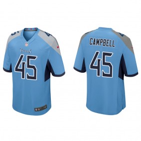 Men's Tennessee Titans Chance Campbell Light Blue 2022 NFL Draft Game Jersey
