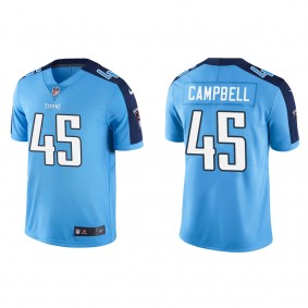 Men's Tennessee Titans Chance Campbell Light Blue 2022 NFL Draft Vapor Limited Jersey
