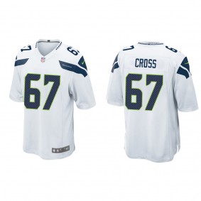 Men's Seattle Seahawks Charles Cross White 2022 NFL Draft Game Jersey