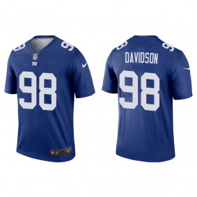 Men's New York Giants D.J. Davidson Royal 2022 NFL Draft Legend Jersey