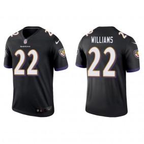 Men's Baltimore Ravens Damarion Williams Black 2022 NFL Draft Legend Jersey