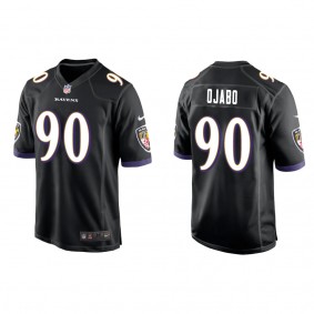 Men's Baltimore Ravens David Ojabo Black 2022 NFL Draft Game Jersey