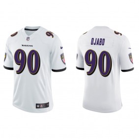 Men's Baltimore Ravens David Ojabo White 2022 NFL Draft Vapor Limited Jersey
