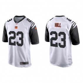 Men's Cincinnati Bengals Daxton Hill White 2022 NFL Draft Alternate Game Jersey
