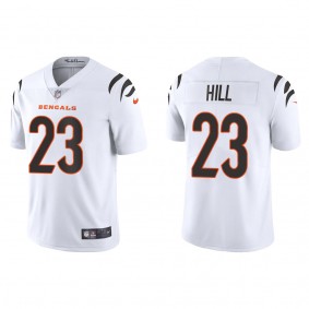 Men's Cincinnati Bengals Daxton Hill White 2022 NFL Draft Vapor Limited Jersey