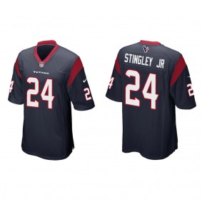 Men's Houston Texans Derek Stingley Jr. Navy 2022 NFL Draft Game Jersey