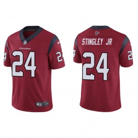 Men's Houston Texans Derek Stingley Jr. Red 2022 NFL Draft Vapor Limited Jersey