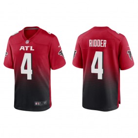 Men's Atlanta Falcons Desmond Ridder Red 2022 NFL Draft Game Jersey