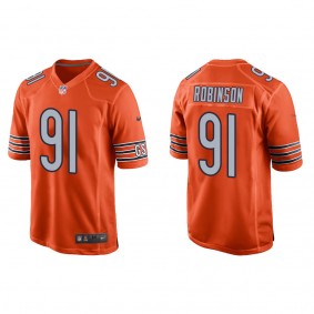 Men's Chicago Bears Dominique Robinson Orange 2022 NFL Draft Alternate Game Jersey