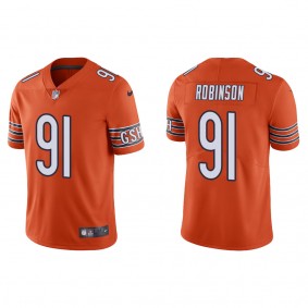 Men's Chicago Bears Dominique Robinson Orange 2022 NFL Draft Vapor Limited Jersey