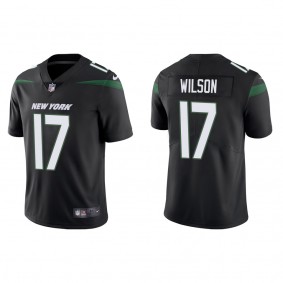 Men's New York Jets Garrett Wilson Black 2022 NFL Draft Vapor Limited Jersey