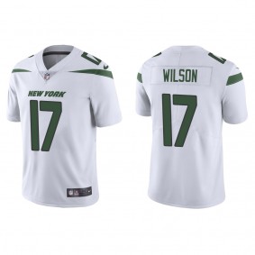 Men's New York Jets Garrett Wilson White 2022 NFL Draft Vapor Limited Jersey