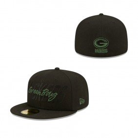 Men's Green Bay Packers New Era Black 2022 NFL Draft 59FIFTY Fitted Cap