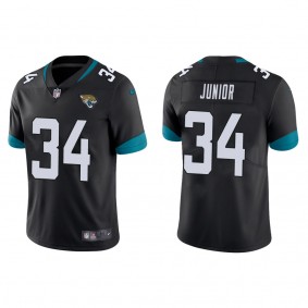 Men's Jacksonville Jaguars Gregory Junior Black 2022 NFL Draft Vapor Limited Jersey