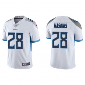 Men's Tennessee Titans Hassan Haskins White 2022 NFL Draft Vapor Limited Jersey