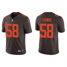 Men's Cleveland Browns Isaiah Thomas Brown 2022 NFL Draft Alternate Vapor Limited Jersey