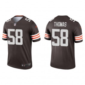 Men's Cleveland Browns Isaiah Thomas Brown 2022 NFL Draft Legend Jersey
