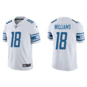 Men's Detroit Lions Jameson Williams White 2022 NFL Draft Vapor Limited Jersey
