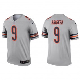 Men's Chicago Bears Jaquan Brisker Silver 2022 NFL Draft Inverted Legend Jersey