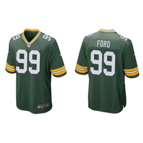 Men's Green Bay Packers Jonathan Ford Green 2022 NFL Draft Game Jersey
