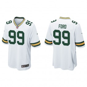 Men's Green Bay Packers Jonathan Ford White 2022 NFL Draft Game Jersey