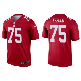 Men's New York Giants Joshua Ezeudu Red 2022 NFL Draft Inverted Legend Jersey