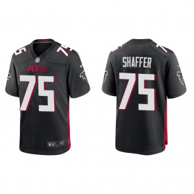 Men's Atlanta Falcons Justin Shaffer Black 2022 NFL Draft Game Jersey