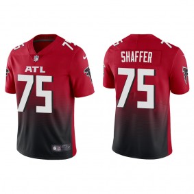 Men's Atlanta Falcons Justin Shaffer Red 2022 NFL Draft Alternate Vapor Limited Jersey