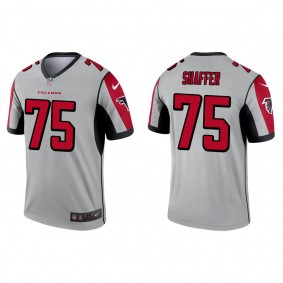 Men's Atlanta Falcons Justin Shaffer Silver 2022 NFL Draft Inverted Legend Jersey
