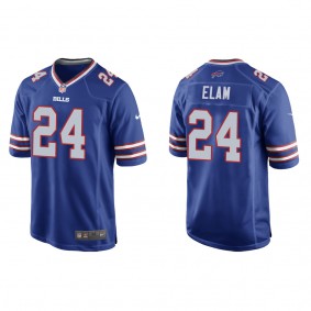 Men's Buffalo Bills Kaiir Elam Royal 2022 NFL Draft Game Jersey