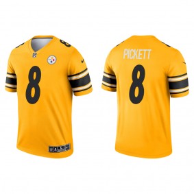 Men's Pittsburgh Steelers Kenny Pickett Gold 2022 NFL Draft Inverted Legend Jersey