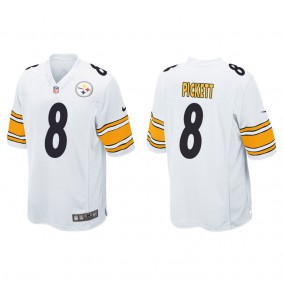 Men's Pittsburgh Steelers Kenny Pickett White 2022 NFL Draft Game Jersey