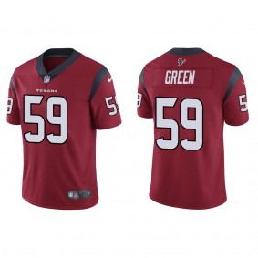 Men's Houston Texans Kenyon Green Red 2022 NFL Draft Vapor Limited Jersey