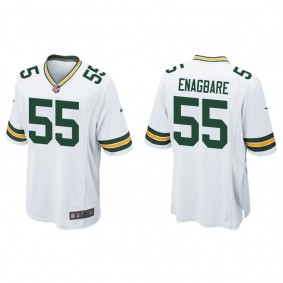 Men's Green Bay Packers Kingsley Enagbare White 2022 NFL Draft Game Jersey