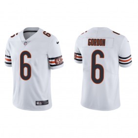 Men's Chicago Bears Kyler Gordon White 2022 NFL Draft Vapor Limited Jersey