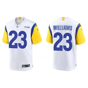 Men's Los Angeles Rams Kyren Williams White 2022 NFL Draft Alternate Game Jersey