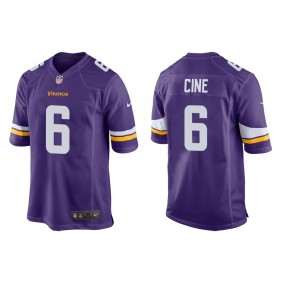 Men's Minnesota Vikings Lewis Cine Purple 2022 NFL Draft Game Jersey