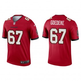 Men's Tampa Bay Buccaneers Luke Goedeke Red 2022 NFL Draft Legend Jersey