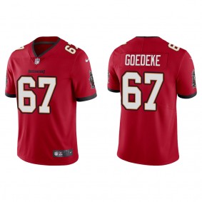 Men's Tampa Bay Buccaneers Luke Goedeke Red 2022 NFL Draft Vapor Limited Jersey