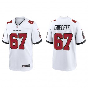 Men's Tampa Bay Buccaneers Luke Goedeke White 2022 NFL Draft Game Jersey