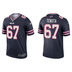 Men's Buffalo Bills Luke Tenuta Navy 2022 NFL Draft Inverted Legend Jersey