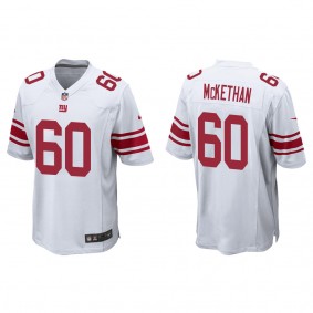 Men's New York Giants Marcus McKethan White 2022 NFL Draft Game Jersey