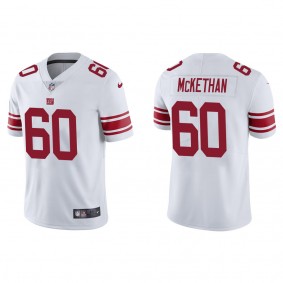 Men's New York Giants Marcus McKethan White 2022 NFL Draft Vapor Limited Jersey