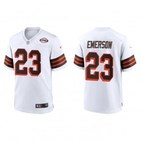 Men's Cleveland Browns Martin Emerson White 2022 NFL Draft 1946 Collection Game Jersey