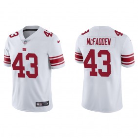 Men's New York Giants Micah McFadden White 2022 NFL Draft Vapor Limited Jersey