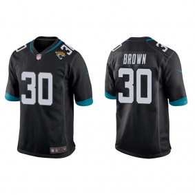 Men's Jacksonville Jaguars Montaric Brown Black 2022 NFL Draft Game Jersey