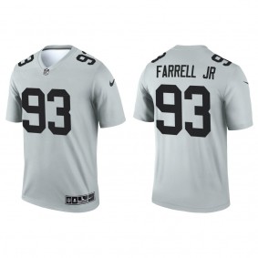 Men's Las Vegas Raiders Neil Farrell Jr. Silver 2022 NFL Draft Inverted Legend Jersey