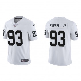 Men's Las Vegas Raiders Neil Farrell Jr. White 2022 NFL Draft Vapor Limited Jersey